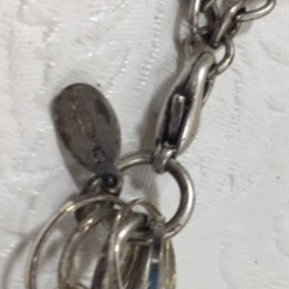 Chico's Silver Toned Fancy Chunky BOHO Gothic Adjustable Necklace 22" - Picture 10 of 10